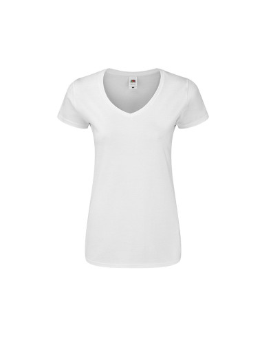 Camiseta Mujer Blanca Iconic V-N