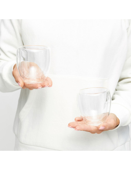 Set de vasos con doble pared DRINK LINE M