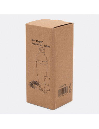 Juego de coctelera de acero inoxidable BARKEEPER