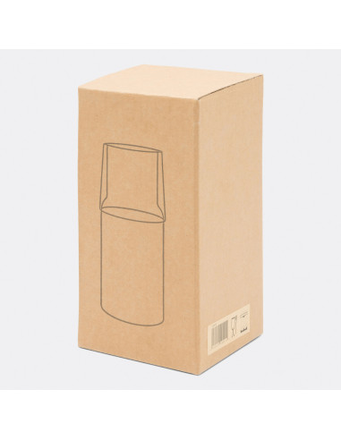 Jarra de vidrio con vaso de cristal CALMY