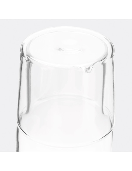 Jarra de vidrio con vaso de cristal CALMY