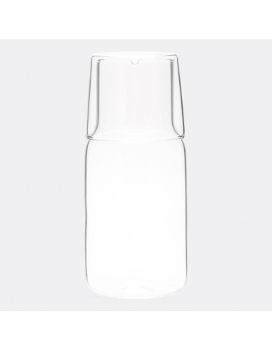 Jarra de vidrio con vaso de cristal CALMY