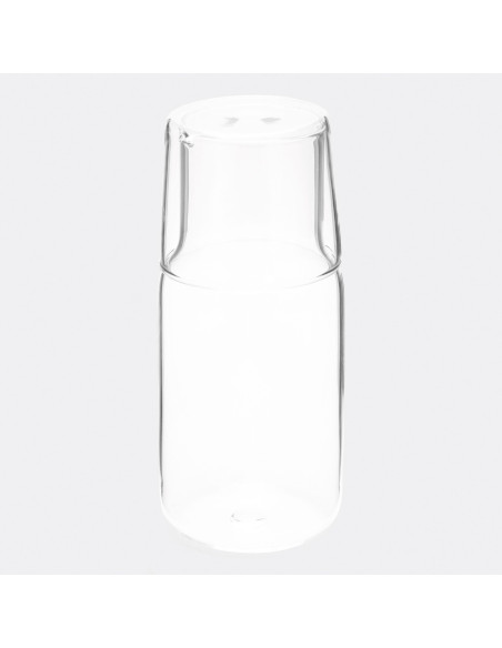 Jarra de vidrio con vaso de cristal CALMY
