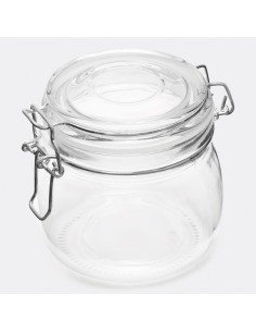 Tarro de cristal CLICKY M, capacidad aprox. 500 ml 2