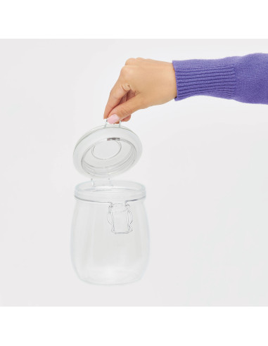 Tarro de cristal CLICKY L, capacidad aprox. 750 ml