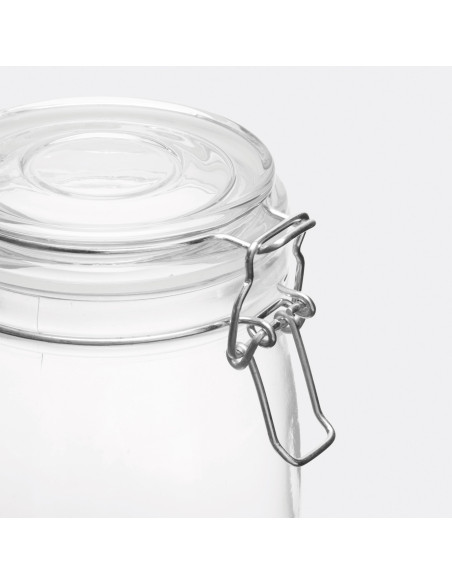 Tarro de cristal CLICKY L, capacidad aprox. 750 ml