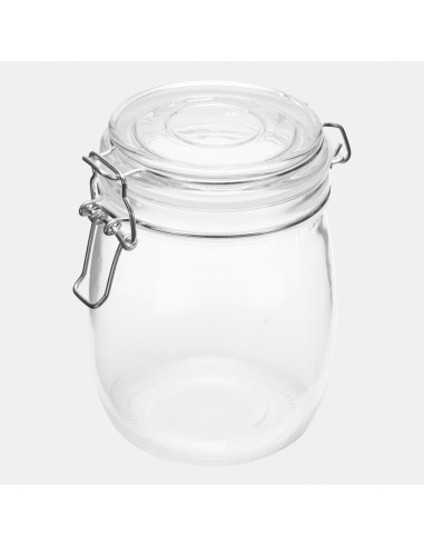 Tarro de cristal CLICKY L, capacidad aprox. 750 ml