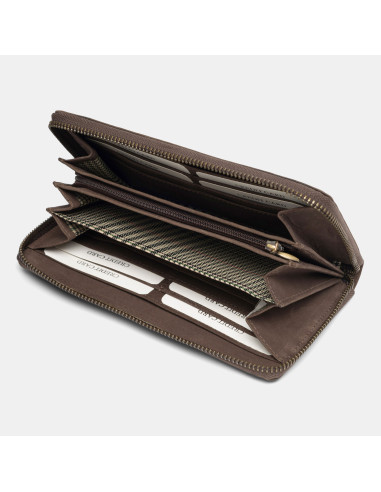 Billetero de piel genuina LADY