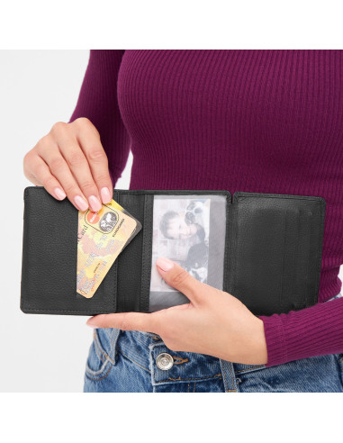 Cartera de piel para tarjetas de crédito WALL...