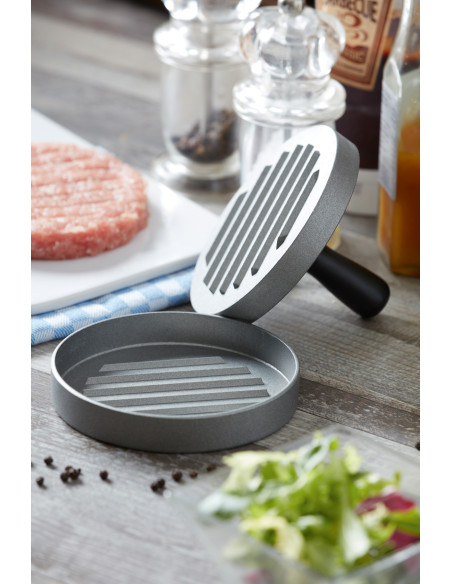 Prensa en aluminio para hamburguesas WELL DONE