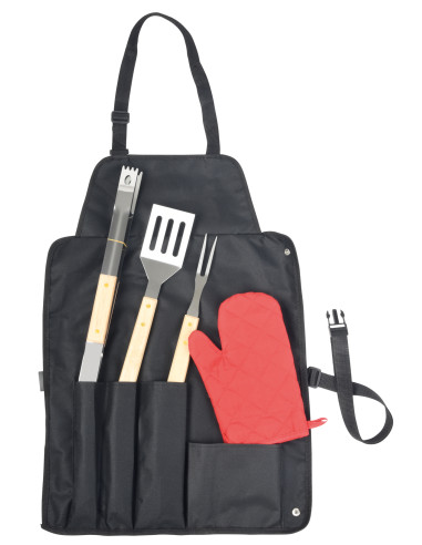 Delantal para barbacoa con juego de barbacoa...
