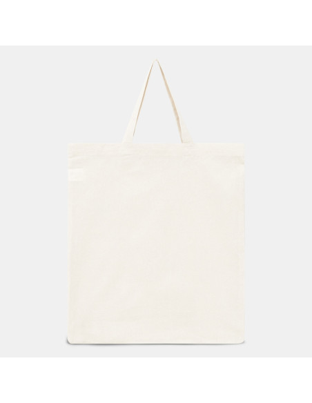 Bolsa de algodón PURE con asas cortas