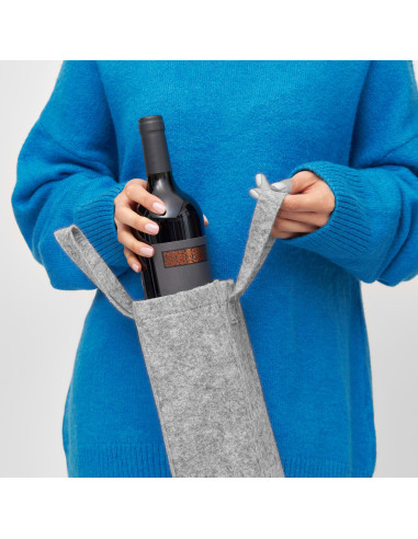 Porta botella de fieltro CABERNET