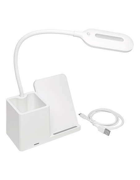 Lámpara de escritorio con estación de carga LIGHT & CHARGE