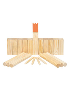 Juego de lanzamiento vikingo KUBB de madera 2