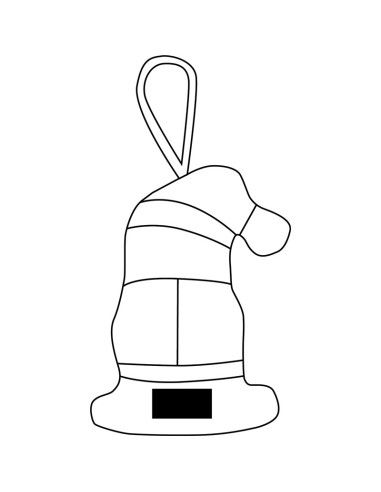 Bolsita Santa Claus BEAUTIFUL PAINT, para colorear