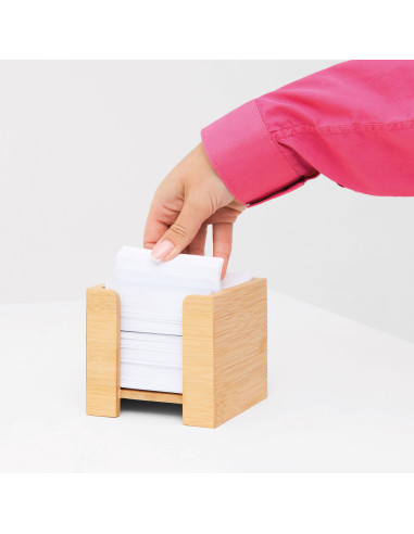 Cubo de notas memo NEVER FORGET BAMBOO