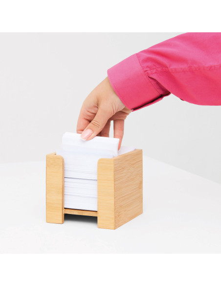 Cubo de notas memo NEVER FORGET BAMBOO