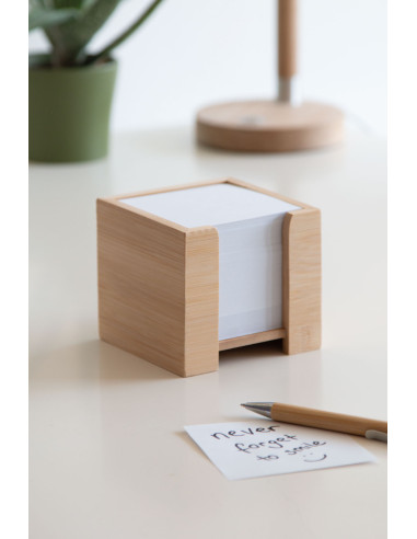Cubo de notas memo NEVER FORGET BAMBOO