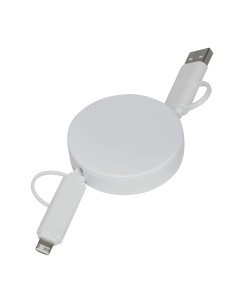 Cable de carga y transferencia de datos TRANSFER ROUND 2