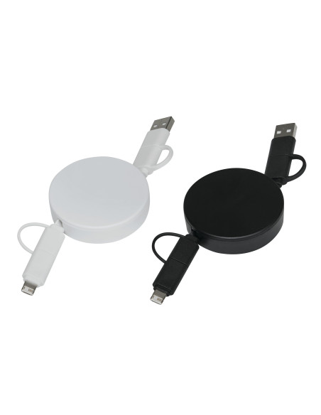 Cable de carga y transferencia de datos TRANSFER ROUND