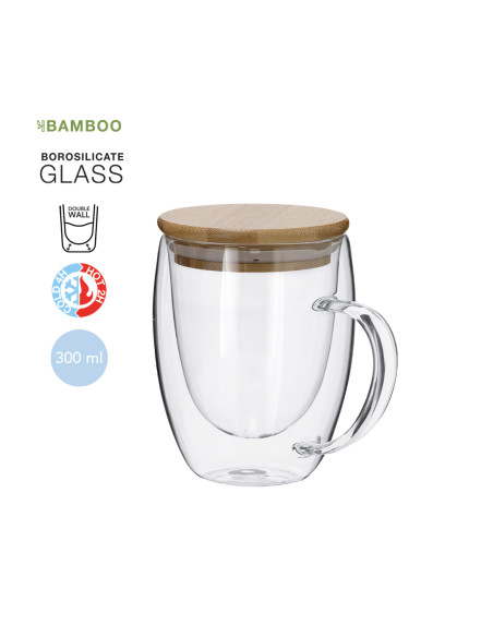 Taza Térmica Helmar en Cristal