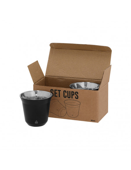 Set Vasos Kodet en Acero