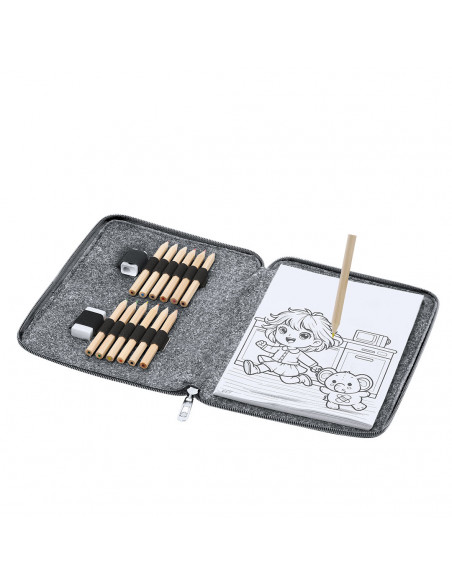 Set de Lápices de Colores Shepher en Estuche de Fieltro RPET