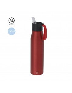 Bidón en Aluminio Reciclado 700 ml con Pajita Thorup