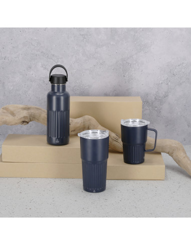 Taza Térmica Finbar en Acero Inox Reciclado 400 ml