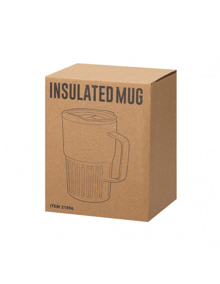 Taza Térmica Finbar en Acero Inox Reciclado 400 ml