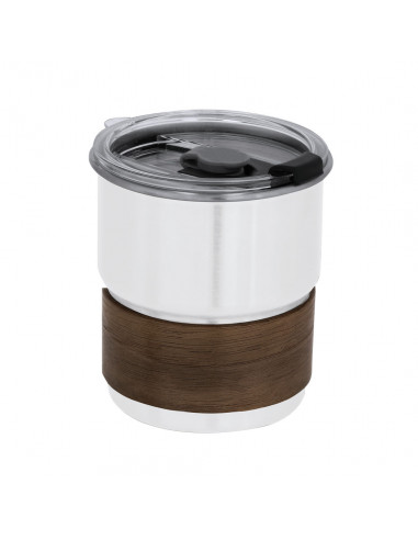 Vaso Gasking de acero inoxidable y madera con...