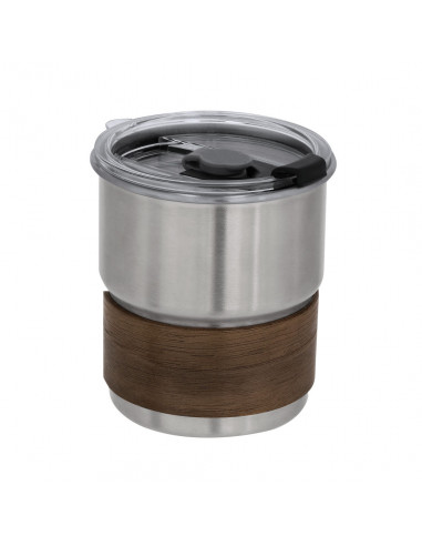 Vaso Gasking de acero inoxidable y madera con...