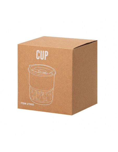 Vaso Gasking de acero inoxidable y madera con tapa hermética