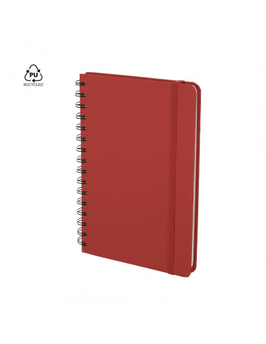 Libreta de anillas Pusik con tapas de PU reciclada