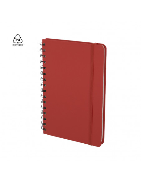 Libreta de anillas Pusik con tapas de PU reciclada