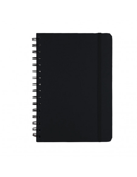 Libreta de anillas Pusik con tapas de PU reciclada