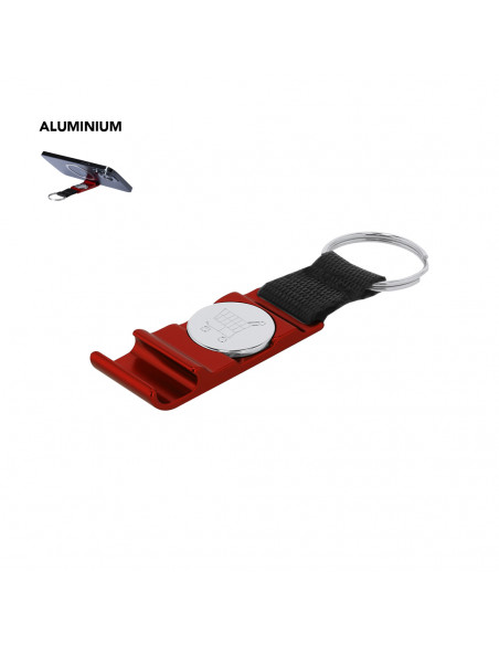 Llavero Soporte Nevin con Moneda para Carro