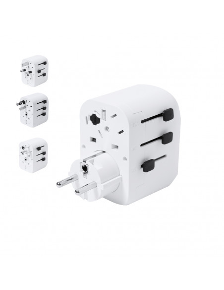 Adaptador de Enchufe Universal Wando con USB y Tipo C