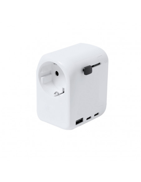 Adaptador de Enchufe Universal Wando con USB y Tipo C