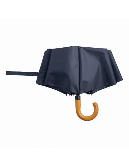 50 Paraguas Plegables Mango de Madera con grabación a 1 color