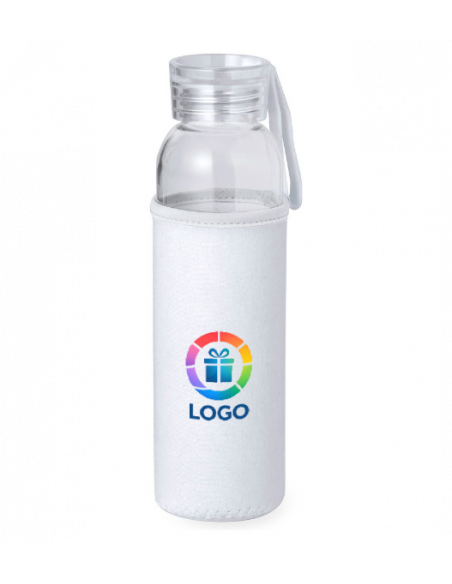 50 Bidones en cristal de 500 ml, Grabado a todo color.