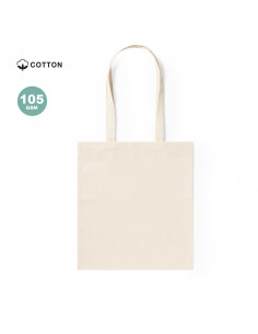 100 Bolsas Asas Largas Algodón con Grabación a 1 color 2