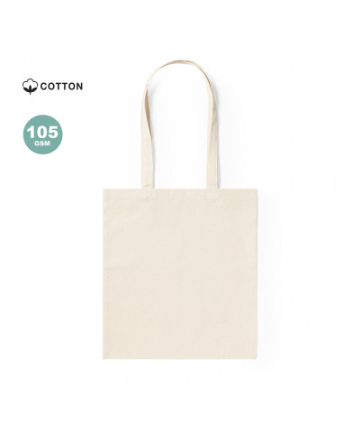 100 Bolsas Asas Largas Algodón con Grabación a...