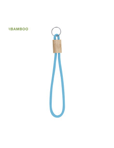 Llavero Walnut en Poliéster y Bambú