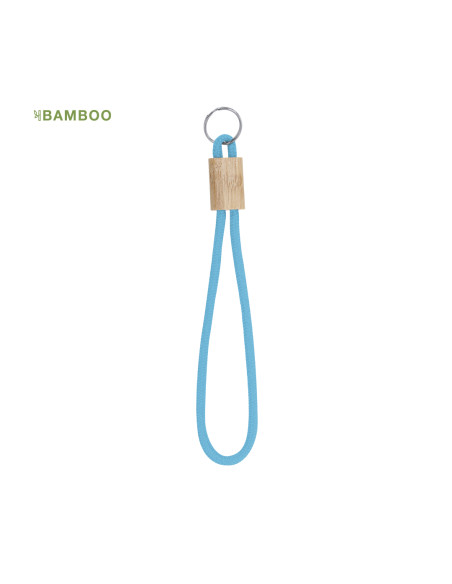 Llavero Walnut en Poliéster y Bambú