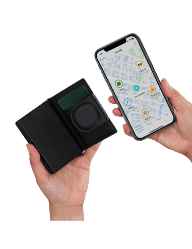 Tarjetero con Localizador Inteligente Selkik