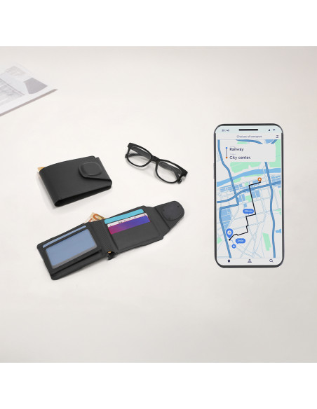 Tarjetero Billetero con Localizador Inteligente Nairobix
