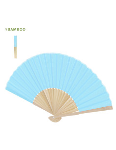 Abanico Mynor en Poliéster y Bambu