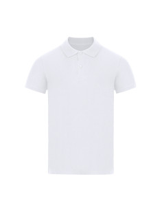 Polo Adulto Blanco Charles de Algodón 180 g/m2 2
